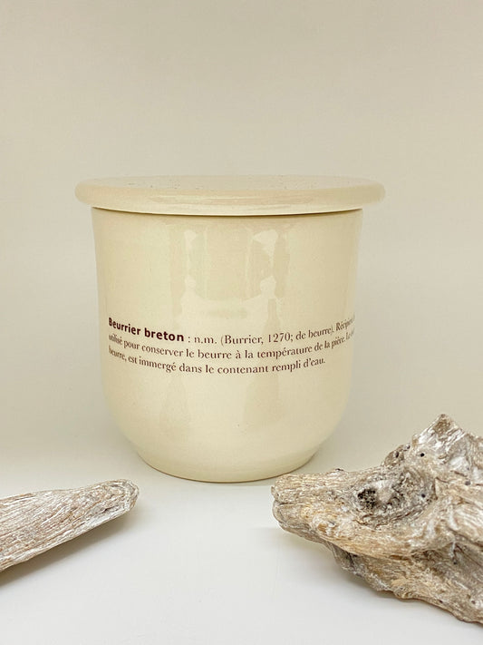 Beurrier breton dico en Porcelaine Tournée à la main à Montréal Weilbrenner Lebeau