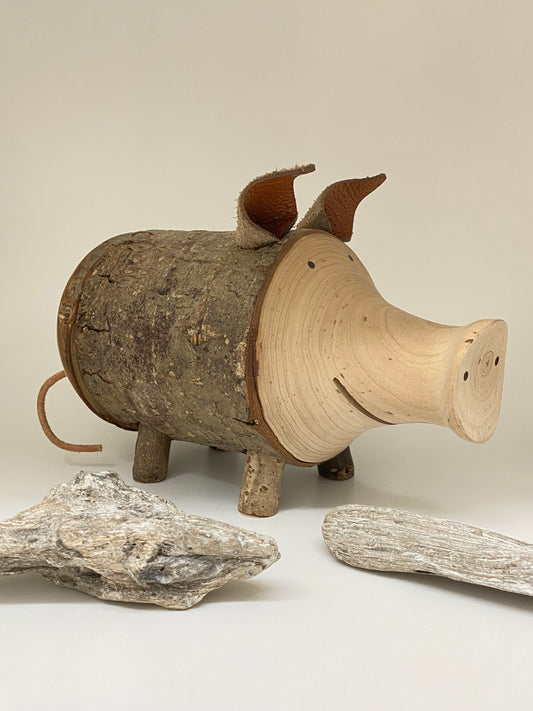 Banque Cochon en bois Fait main en Allemagne Black Forest Waidfabric