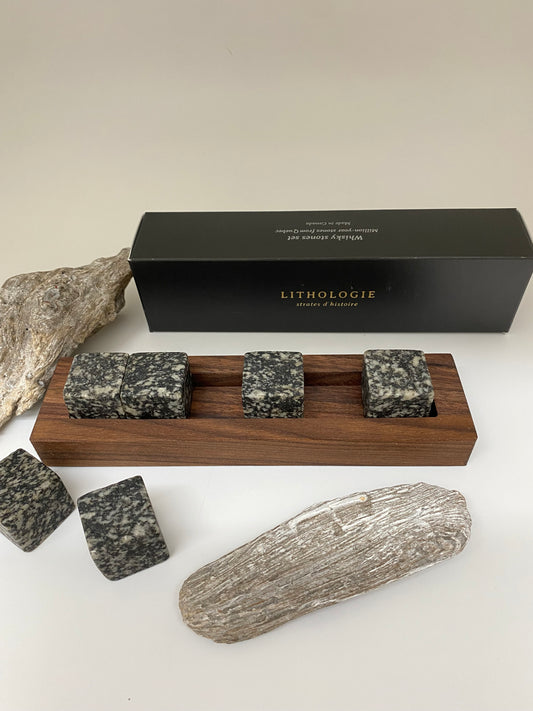 Pierre à Whisky Gabbro Fait main au Québec Lithologie