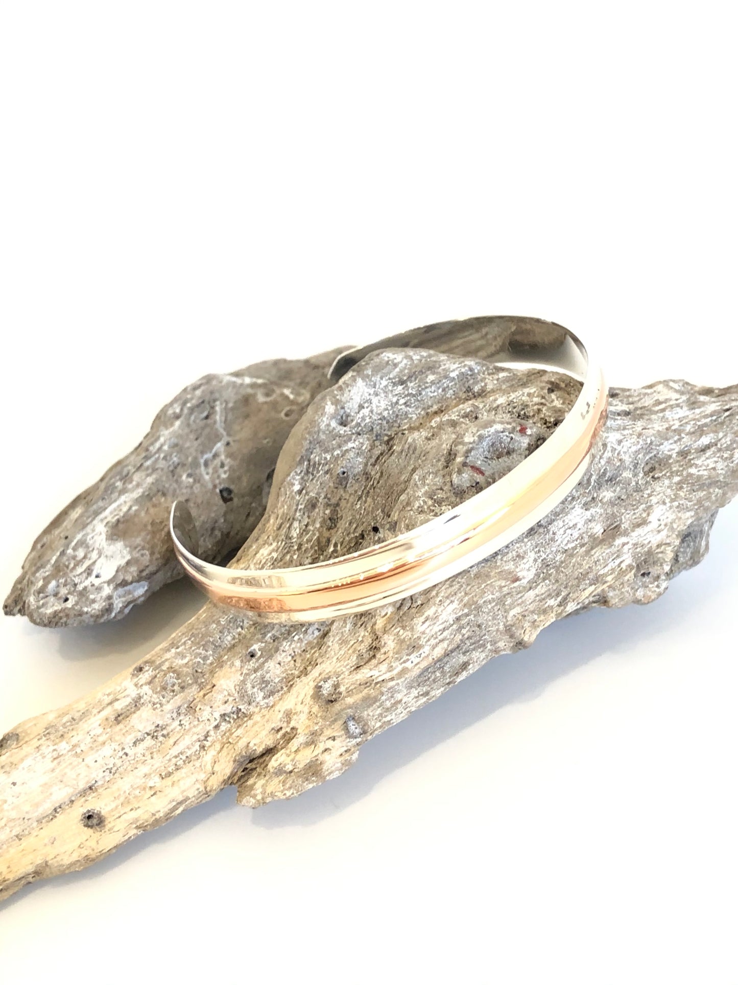 Bracelet Argent et Cuivre Shape B_Sha31 Claudine Moncion Montréal