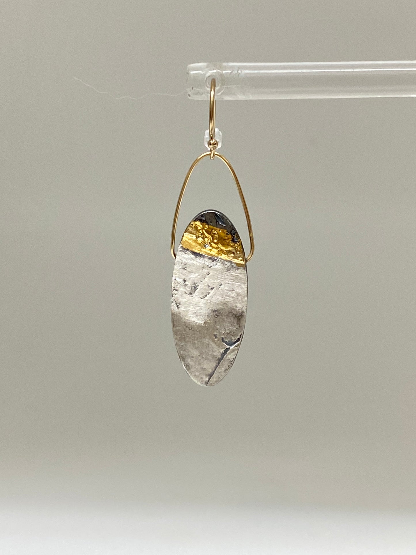 Boucles Tipping point 925&Or fait main en Ontario E-T6 Air & Earth Design