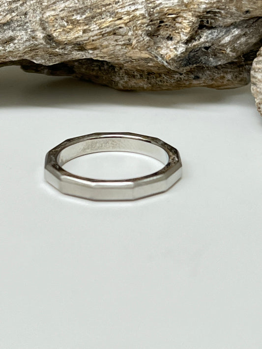 Bague en Acier inoxydable, dessinée par Arz Steel Montréal AS-R104 Arz Steel