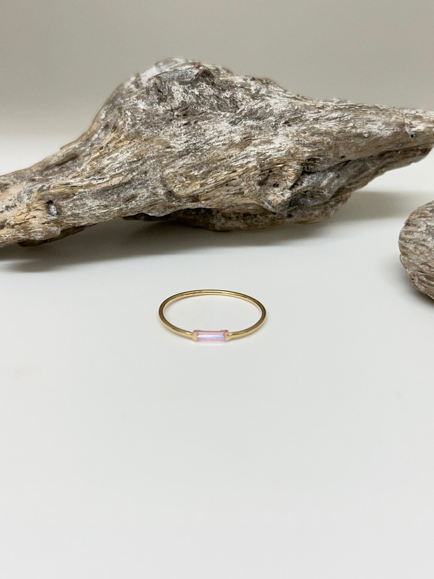 Bague Or 10 carats - Zircon Fait main en Espagne Bijoux Lune