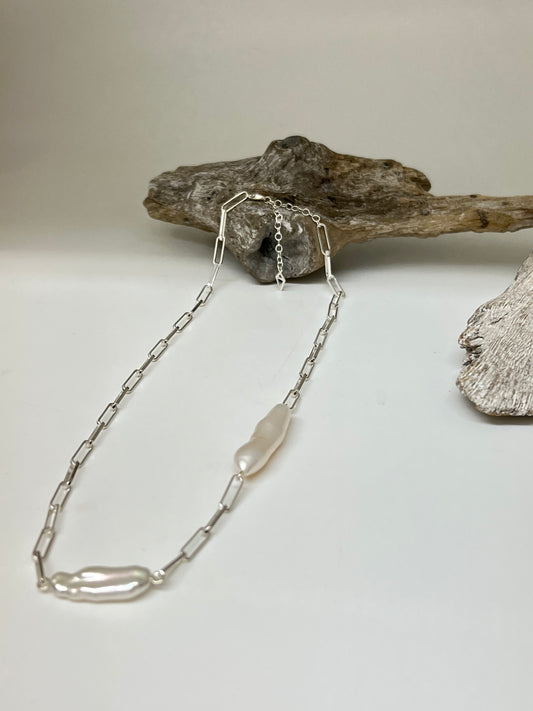 Collier chaîne "paper clip" Argent 925 Maksym Montréal COLPCA Maksym