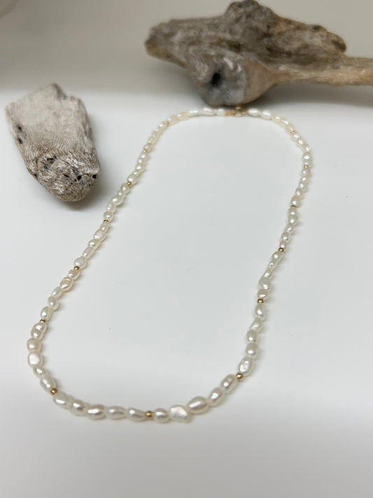 Collier Perle d'eau douce & Vermeil Maksym Montréal Maksym Joaillerie COLPRI