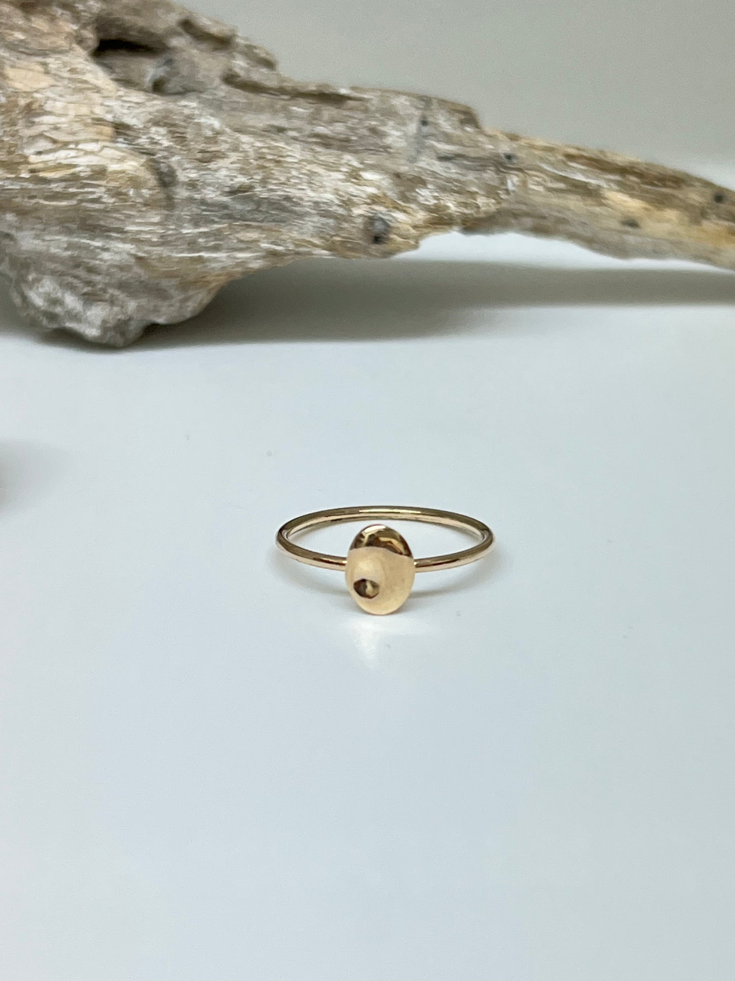 Mini skipping stone Or 14 carats Fait main en Outaouais recyclé grw43ygm Outaouais W Jewellery