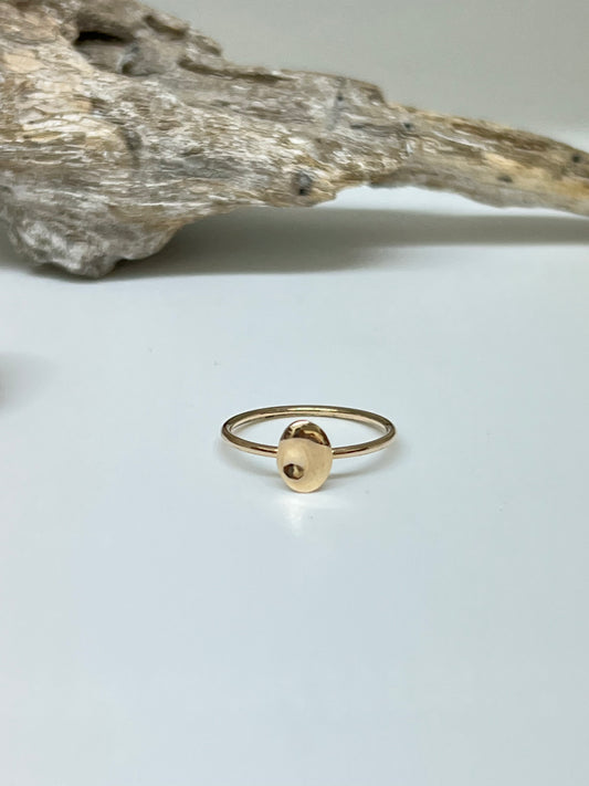 Mini skipping stone Or 14 carats Fait main en Outaouais recyclé grw43ygm Outaouais W Jewellery