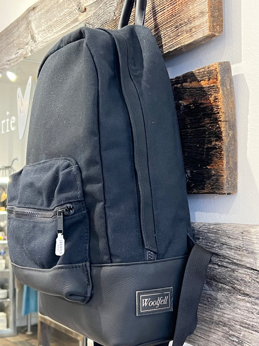 Sac Rationale Canevas et cuir Woolfell Fait main à Montréal