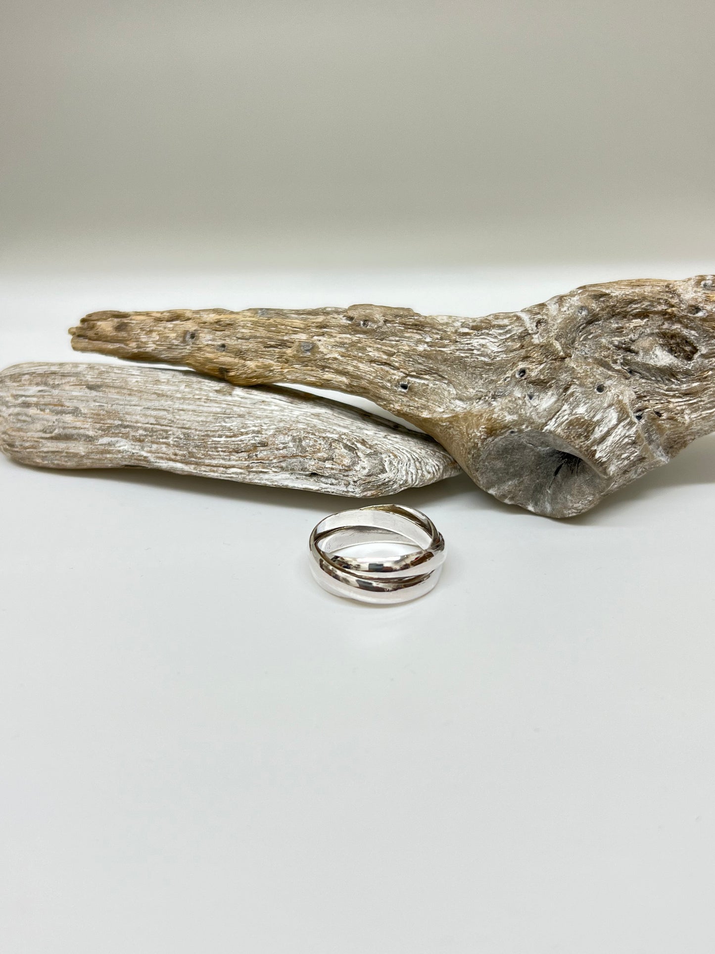 Bague Trilogie en Argent 925 Fait main Artisans Thaïlande Trilogie ring