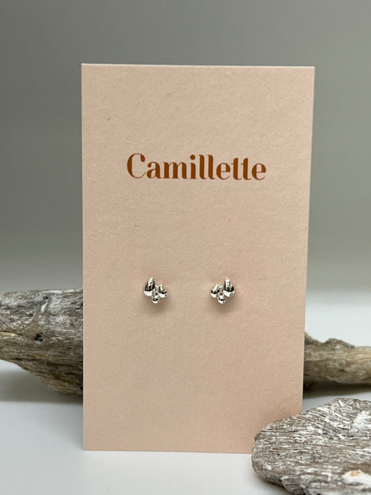Boucles d'oreille Trio Paisley en Argent 925 Fait main à Montréal Camillette Montréal