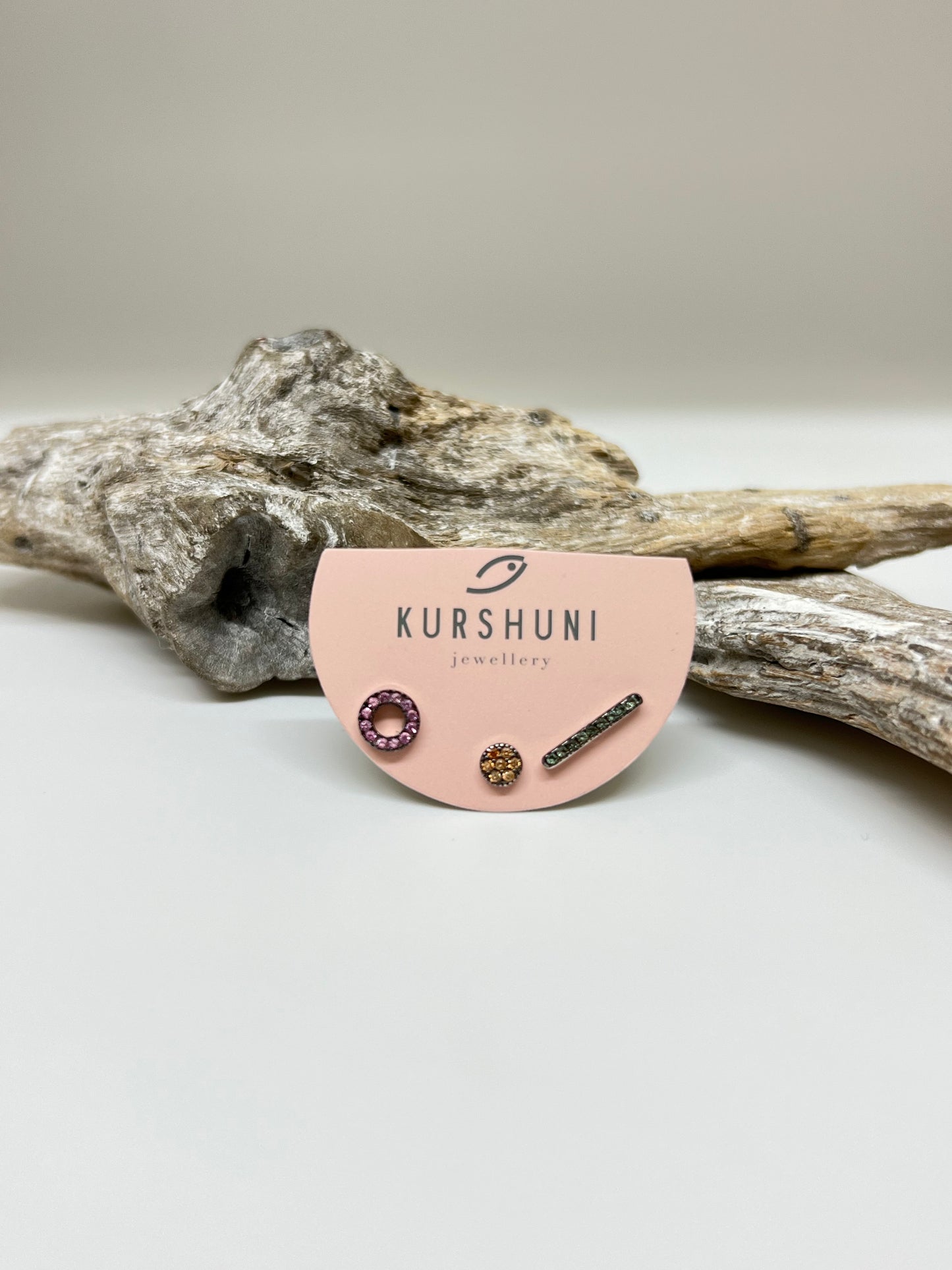 Ensemble trio boucles d'oreilles en argent sterling Kurshuni RNKX207-3Y