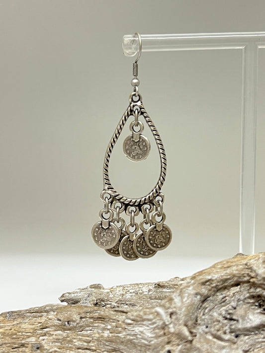 Boucles d'oreille Sasha Zamac dessinée à Montréal Sazzu ME5581