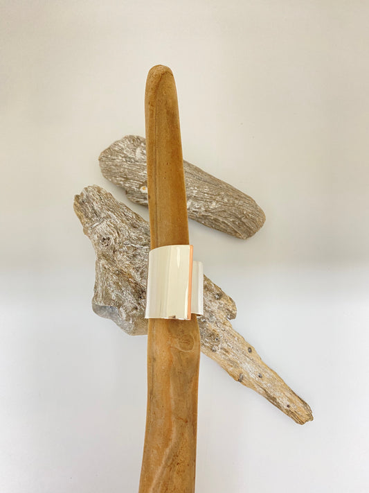 Bague R_Ver23 Argent 925/Cuivre Claudine Moncion Montréal