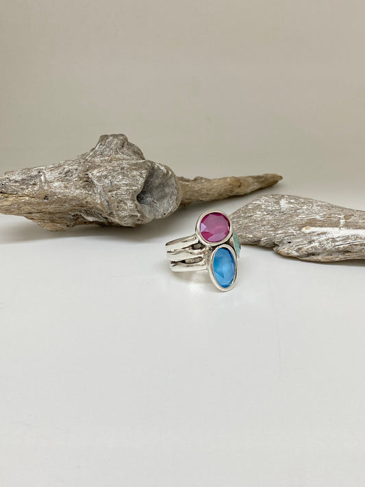 Bague Aleacion Fabriqué de manière Artisanale en Espagne an10591 Uno de 50