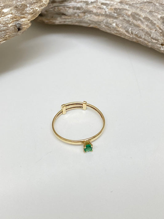 Bague Or 10 carats Fait à la main en Espagne 1055 Lune Argent Espagne