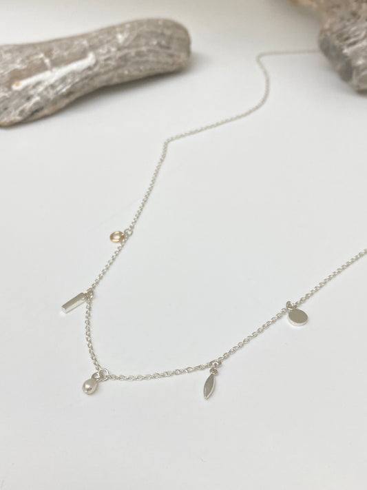 Collier Breloques Argent 925, Or rempli Fait main à Montréal Maksym Joaillerie