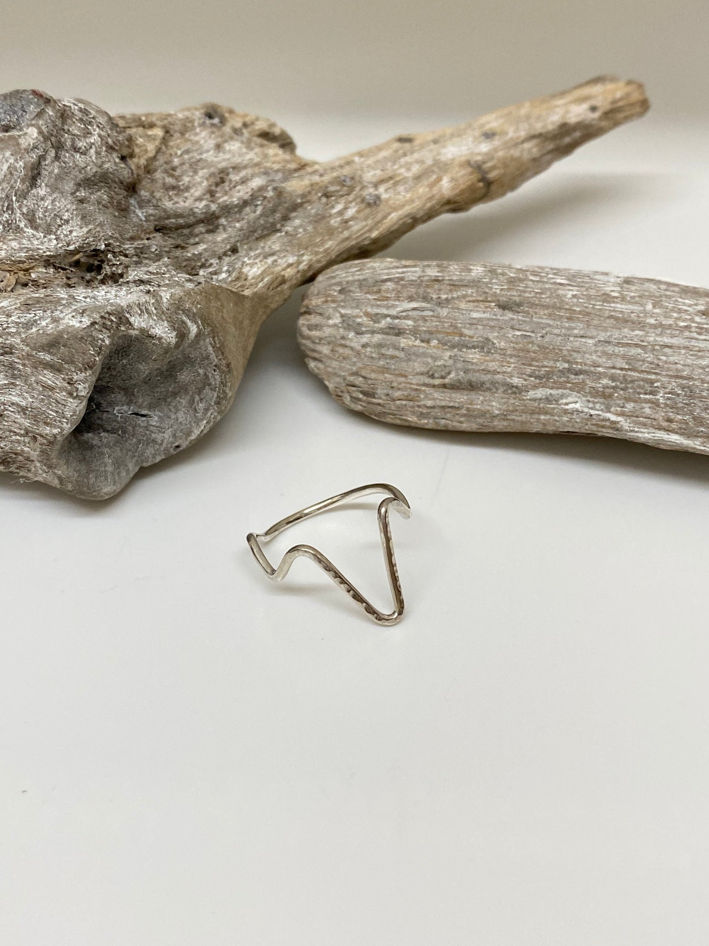 Bague Battements de coeur Argent 925 Fait en Outaouais W Jewellery