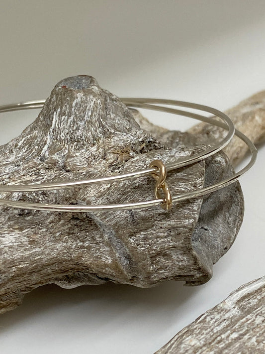 Bracelet Double éternité Argent 925 & Or 14 wb10925yg W Jewellery