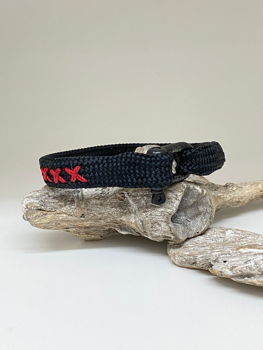 Bracelet Sharp Simon Black-XXX-Black Amsterdam Pig & Hen