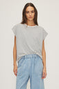 Top dessiné à Montréal matière naturelle Mélissa Nepton Anita Top&nbsp; SP257718JC NVY