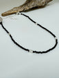 Le Collier Tube Golden Obsidienne et Argent S. Bucci Atelier créatif Collier Tube Golden Obsidienne