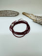 Bracelet Multi 7 Grenat et argent  S. Bucci Atelier créatif Bracelet Multi 7 Grenat