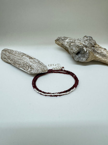 Bracelet Collier Multi 3 Grenat et Argent S. Bucci Atelier créatif Bracelet Collier Multi 3