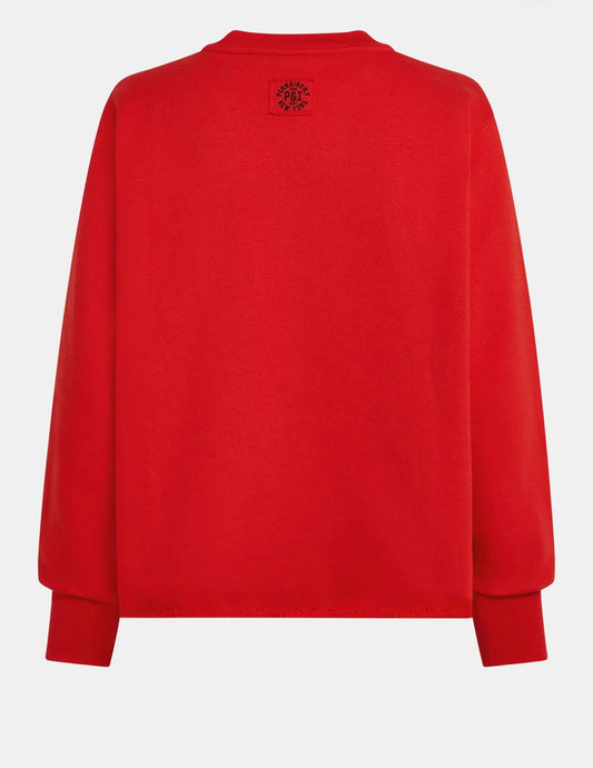 PULL IMPRIMÉ ROUGE - ÉCRU Penn & Ink W25F1700