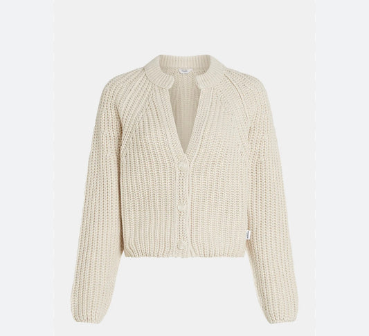 CARDIGAN W25C304 100% coton Naturel