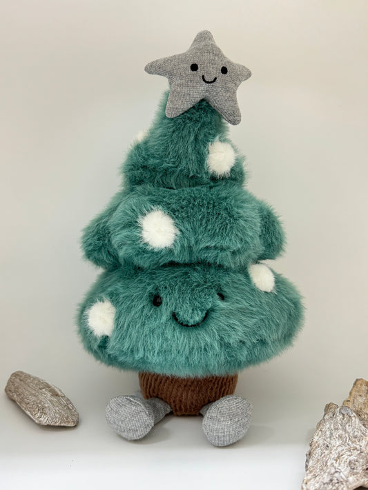 Sapin de Noël amusant peluche dessinée à Londres