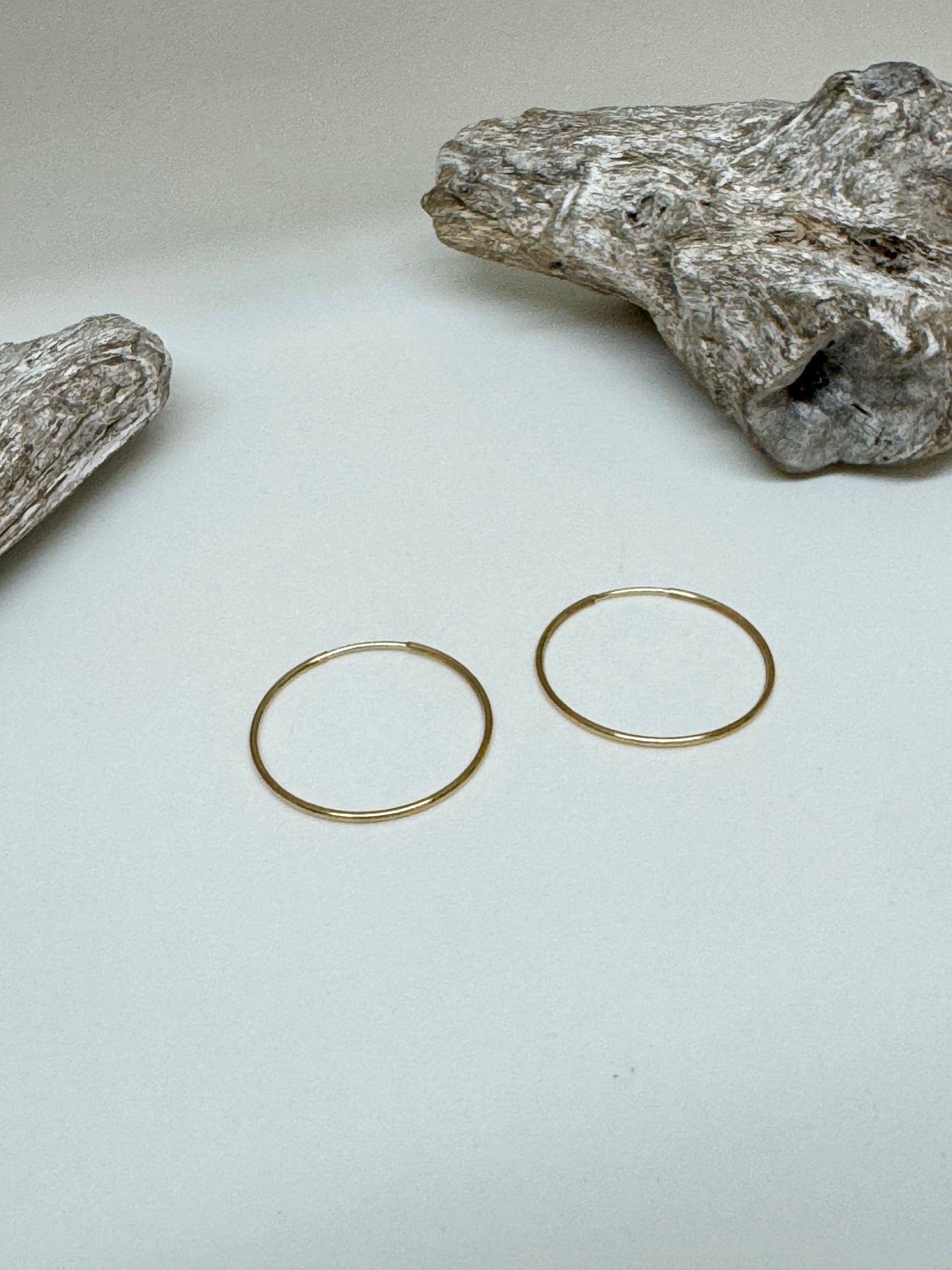 Anneaux en Or Italien 10 carats 2,3 cm Dioro Italie Anneaux en Or