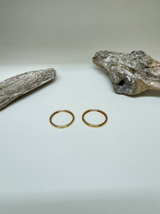 Anneaux en Or Italien 10 carats 1,1 cm Dioro Italie Anneaux en Or