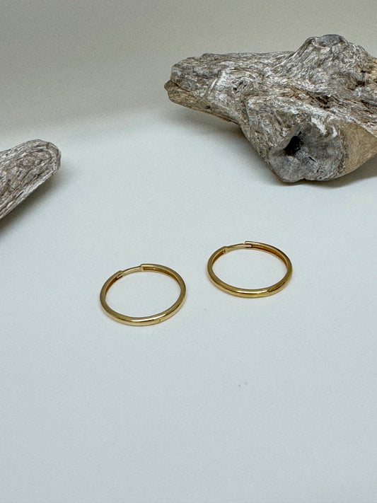 Anneaux en Or Italien 10 carats 2,2 cm Dioro Italie Anneaux en Or
