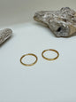 Anneaux en Or Italien 10 carats 2,2 cm Dioro Italie Anneaux en Or