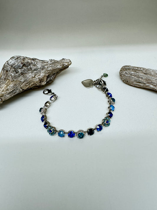 Bracelet cristaux Mariana en laiton plaqué argent 925 rhodium avec Cristal de Swarovski B-450401137