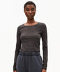 Rayures Einiaara T-shirt à manches longues en coton bio Armed Angel Haut en coton bio LAILAA