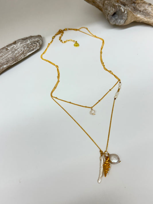 Collier Artisanal Baru Perle Japonaise Miyuki Fait en Colombie
