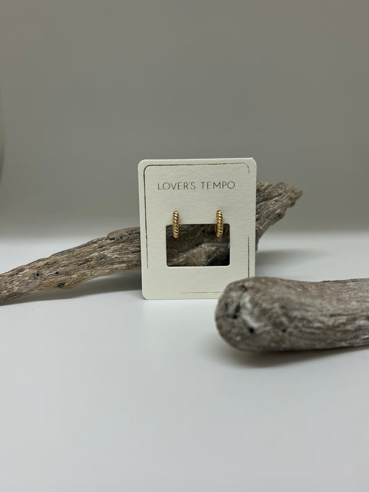 Créoles Twist Huggie Or 12 mm de Vancouver Lovers Tempo Lovers Tempo 1DF-SP22005-GLD