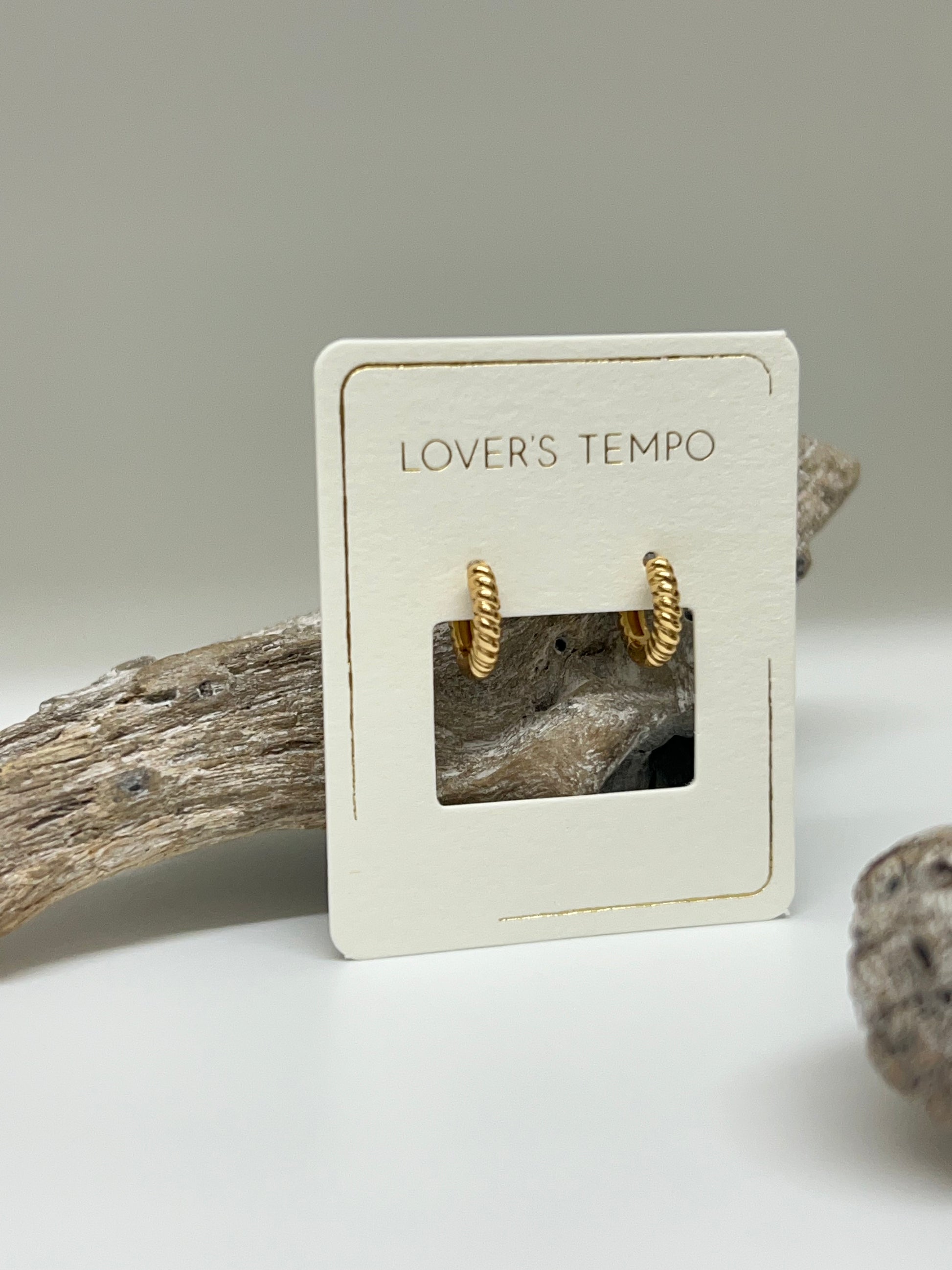 Créoles Twist Huggie Or 12 mm de Vancouver Lovers Tempo Lovers Tempo 1DF-SP22005-GLD
