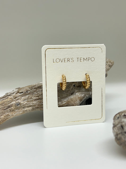 Créoles Twist Huggie Or 12 mm de Vancouver Lovers Tempo Lovers Tempo 1DF-SP22005-GLD