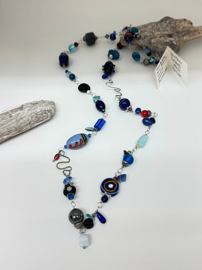 Collier Mistral pierres semi-précieuse Fait main à Montréal Anne-Marie Bouchard Mistral