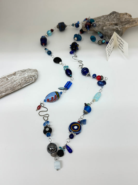 Collier Mistral pierres semi-précieuse Fait main à Montréal Anne-Marie Bouchard Mistral