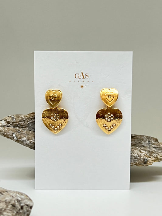 Boucles Love mini  Collection Gas Bijoux Fait à Marseille Boucles Love mini O