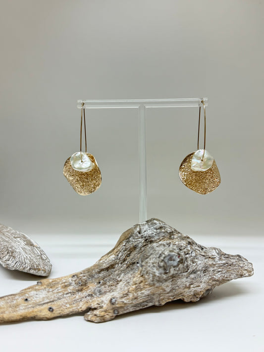 Bo-Ella /Boucles d'oreilles en argent / doré fait mains à Montréal Isabelle Kapsaskis Bo-Ella