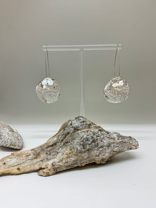 Boucles d'oreilles Ella en argent fait mains à Montréal