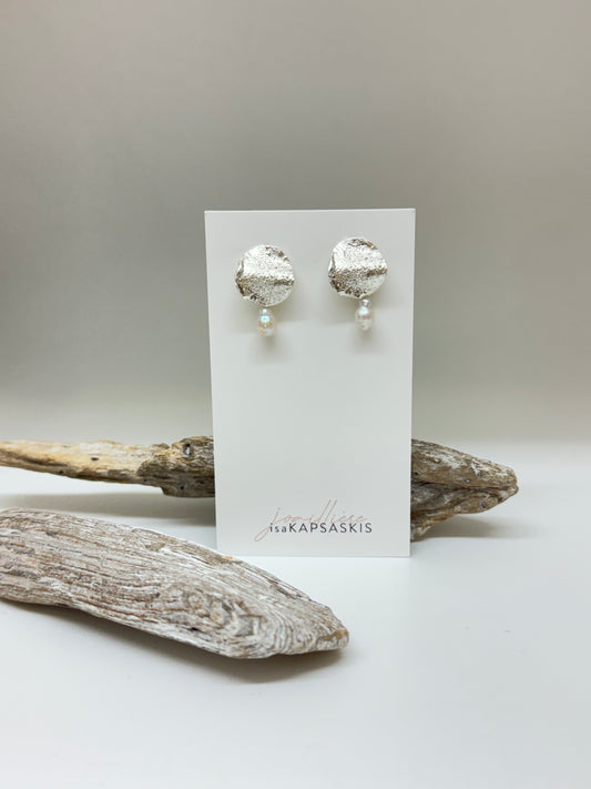Boucles d'oreilles OLAS en argent fait mains à Montréal