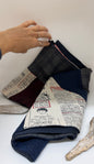 Foulard patchwork géométrique - Marine Bourgogne Print Swell Fellow Foulard patchwork