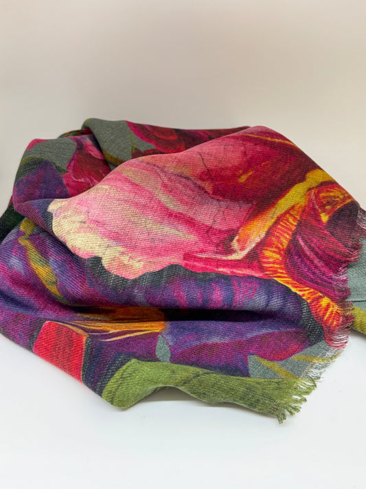 Écharpe Hiver Iris Powder design wws4