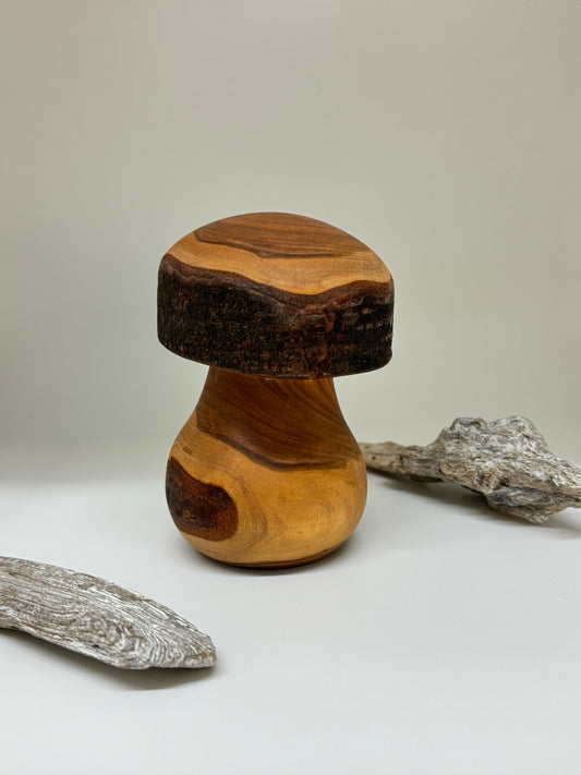 Champignon en bois Fait main en Allemagne Black Forest Champignon en bois Waidfabric art5307
