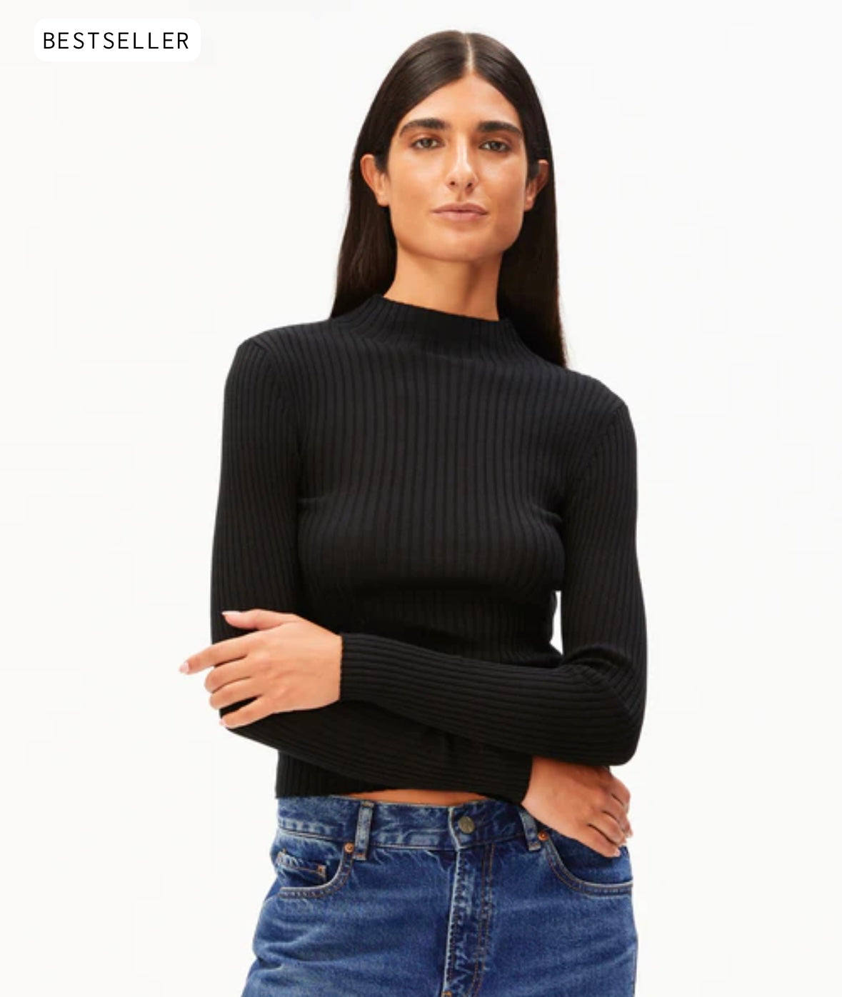 Haut Alaania noir en coton bio Armed Angel Haut en coton bio Alaania